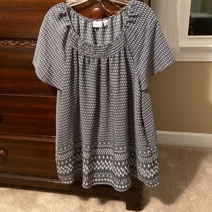 Grey tunic top